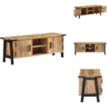 Vidaxl - Meuble tv 110x35x40 cm bois massif de manguier - Meubles Tv - Meuble Tv - Meuble Multimedia - Rangement Tv - Meuble Rangement