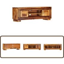 Vidaxl - Meuble tv 118x30x40 cm Bois de Sesham massif - Meubles Tv - Meuble Tv - Meuble Audio - Meuble Bois - Meubles Vintage