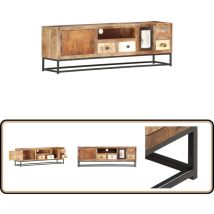 Vidaxl - Meuble tv 120 x 30 x 40 cm Bois de récupération massif - Table Basse Industrielle - Meuble Tv Rustique - Rangement Mural - Meuble Vintage