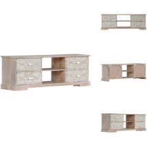 Vidaxl - Meuble tv 120x30x40 cm Bois d'acacia massif - Meuble Tv - Meuble Audio - Meuble Design - Meuble Acacia - Meuble Blanc