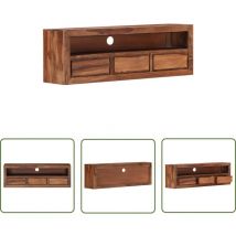 Maison Chic - The Living Store Meuble tv 120x30x40 cm Bois solide - Meubles Tv - Meuble Tv - Meuble Audio - Rangement Tv - Console Tv
