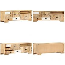 Vidaxl - Meuble tv 120x30x40 cm Bois massif de manguier - Meubles Tv - Meuble Tv - Meuble Audio - Rangement Tv - Console Tv - Home & Living