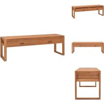 Vidaxl - Meuble tv 140x40x45 cm Bois de teck - Meubles Tv - Meuble Tv - Meuble Tv En Bois - Table Basse Tv - Rangement Tv