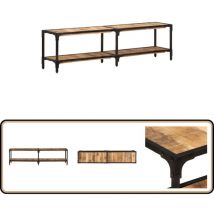 Meuble TV 150x30x41 cm bois massif de manguier - Meubles Tv - Meuble Tv - Meuble Media - Meuble Hifi - Style Vintage