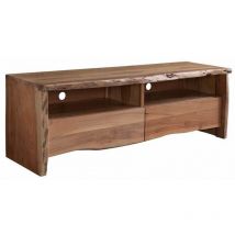 Massivmoebel24 - Meuble tv 151x45 Acacia laqué Bois naturel pure acacia 108 - natur