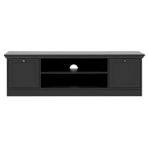 Abitare - Meuble tv 160 cm gris anthracite - Bondeno