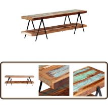 Vidaxl - Meuble tv 160x40x50 cm Bois de récupération massif - Meubles Tv - Meuble Tv - Meuble Industriel - Meuble Vintage - Rangement Media