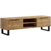Petits-meubles - Meuble tv 2 tiroirs 180 cm Eden Bois et Metal