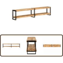 Meuble tv 200x30x40 cm bois massif de manguier - Meubles Tv - Meuble Tv Moderne - Meuble Tv Industriel - Meuble Tv Design - Meuble Tv Avec Rangement