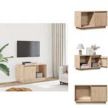 Meuble tv 74x35x44 cm Bois de pin massif - Meubles Tv - Meuble Tv - Meuble Tv Bois - Meuble Tv Moderne - Meuble Tv Design