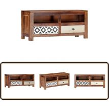 Meuble TV 90x30x40 cm Bois solide - Meuble Tv - Meuble Tv Bois - Meuble Tv Design - Meuble Tv Moderne - Meuble Tv Rustique