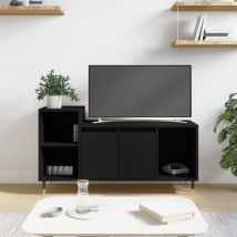 Vidaxl - Meuble tv Noir 100x35x55 cm Bois d'ingénierie