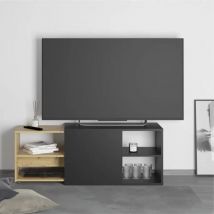 Maisonchic - Meuble tv, Banc tv, Armoire de rangement avec 2 compartiments ouverts 133,5x39,9x49,2 cm FR517266 Maison Chic