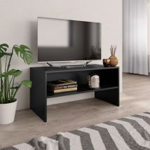 Maison Chic - Meuble tv, Banc tv, Armoire de rangement Noir 80 x 40 x 40 cm Aggloméré LWW88690 design in