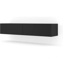 Bim Furniture - Meuble Tv Suspendu Bingo 160 Cm Noir Mat