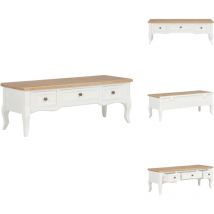 Meuble tv blanc 100x35x35 cm bois - Meuble Tv - Meuble Tv Design - Meuble Tv Moderne - Meuble Tv Blanc - Meuble Tv Français