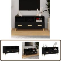 Meuble TV Blanc 102x36x50 cm Bois d'ingénierie - Meubles Tv - Meuble Tv Blanc - Meuble Tv Design - Support Tv - Unit Tv