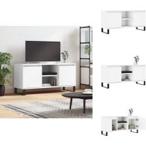 Vidaxl - Meuble tv blanc 104x35x50 cm bois d'ingénierie - Meuble Tv - Meuble Téléviseur - Meuble Rangement - Meuble Salon - Meuble Design