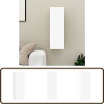 Vidaxl - Meuble tv Blanc 30,5x30x90 cm Bois d'ingénierie - Meubles Tv Suspendus - Meuble Tv Blanc - Meuble Tv Moderne - Rangement Tv - Bibliothèque