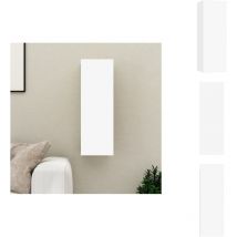 Vidaxl - Meuble tv Blanc 30,5x30x90 cm Bois d'ingénierie - Meubles Tv Suspendus - Meuble Tv Blanc - Meuble Tv Moderne - Rangement Tv - Bibliothèque