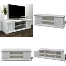 Vidaxl - Meuble tv Blanc Bois - Meubles Tv - Meuble Tv Blanc - Meuble Tv Design - Meuble Tv Moderne - Meuble Tv Industriel - Home & Living