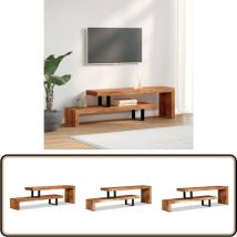 Vidaxl - Meuble tv Bois d'acacia massif - Meubles Tv - Meuble Tv Bois - Meuble Tv Design - Meuble Tv Industriel - Meuble Tv Vintage