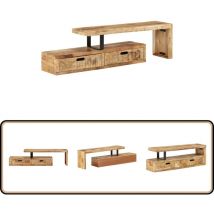 Vidaxl - Meuble tv bois massif de manguier - Meubles Tv - Meuble Tv - Meuble Media - Meuble Hifi - Meuble Latéral