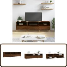 Meuble tv chêne marron 150x30x44,5 cm bois d'ingénierie - Meubles Tv - Meuble Tv - Buffet Tv - Banc Tv - Mobilier Salon