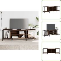 Meuble tv chêne marron 153x37x50 cm bois d'ingénierie - Meubles tv - Meuble Téléviseur - Buffet tv - Meuble Hifi - Meuble Moderne