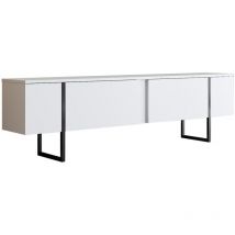 Cotecosy - Meuble tv en aggloméré et métal Luxe