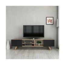 Meuble tv dore Noir 160 cm