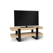 Idmarket - Meuble tv 114 cm double plateau phoenix bois et noir