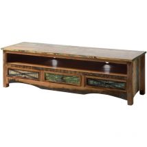 Meuble tv en bois de récupération multicolore nature of spirit 134 - multicolore