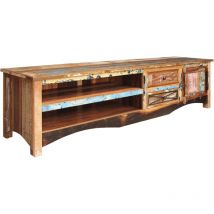 Meuble tv en bois de récupération multicolore nature of spirit 136 - multicolore