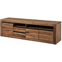 Meuble tv 185x45 Chênes sauvage et lombard huilé Tabacco brown montreux 330