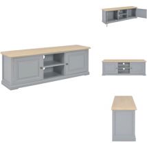 Vidaxl - Meuble tv Gris 120x30x40 cm Bois - Meuble Tv - Meuble Tv Gris - Meuble Tv Bois - Rangement Tv - Console Tv
