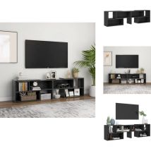 Meuble tv Gris 149x30x52 cm Bois d'ingénierie - Meubles Tv - Meuble Tv - Meuble Rangement - Meuble Design - Mobilier Moderne
