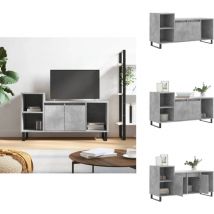 Vidaxl - Meuble tv Gris béton 100x35x55 cm Bois d'ingénierie - Meubles Tv - Meuble Tv Gris - Meuble Tv Moderne - Meuble Tv Industriel - Meuble Tv