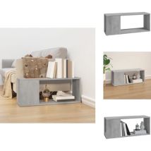 Meuble tv Gris béton 80x24x32 cm Bois d'ingénierie - Meuble tv - Meubles tv - Unité tv - Unités tv