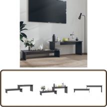 Vidaxl - Meuble tv Gris brillant 180x30x43 cm Aggloméré - Meuble Tv - Meuble Tv Industriel - Support Tv - Rangement Tv - Table Basse Tv