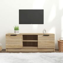 Galozzoit - Furniture Limited - Meuble tv Chêne sonoma 102x35x36,5 cm Bois