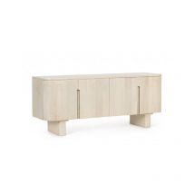 Iperbriko - Meuble tv mobile 140x40x58 en bois