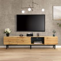Ztforus - Meuble Tv Moderne Avec Éclairage Led Variable,avec Tiroir, Meuble Tv De Haute Qualité Avec Beaucoup D'Espace De Rangement Pour Votre Salon, 
