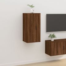 Maison Chic - Meuble tv, Banc tv, Armoire de rangement mural Chêne marron 40x34,5x80 cm FR274248