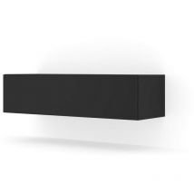 Meuble TV Mural Noir mat 120x40x3 0cm Bingo meuble Hi-fi sideboeard commode à suspendre