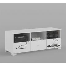 Meuble tv music , 150 cm blanc