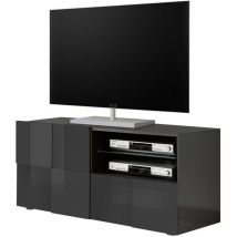 CALICOSY - Meuble TV petit 1 porte et 1 tiroir L121 cm - Dama
