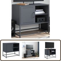 Vidaxl - Meuble tv rose 100,5x39x60,5 cm acier - Meubles Tv - Meuble Tv Industriel - Meuble Tv Rose - Meuble Tv Acier - Rangement Tv