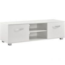 Helloshop26 - Meuble tv support télé 120 cm blanc