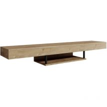 Meuble tv Suspendu Meuble tv de salon Flottante Support pour Téléviseur Meuble de Salon 150x22x29,6cm Couleur Safir Modèle Aydin